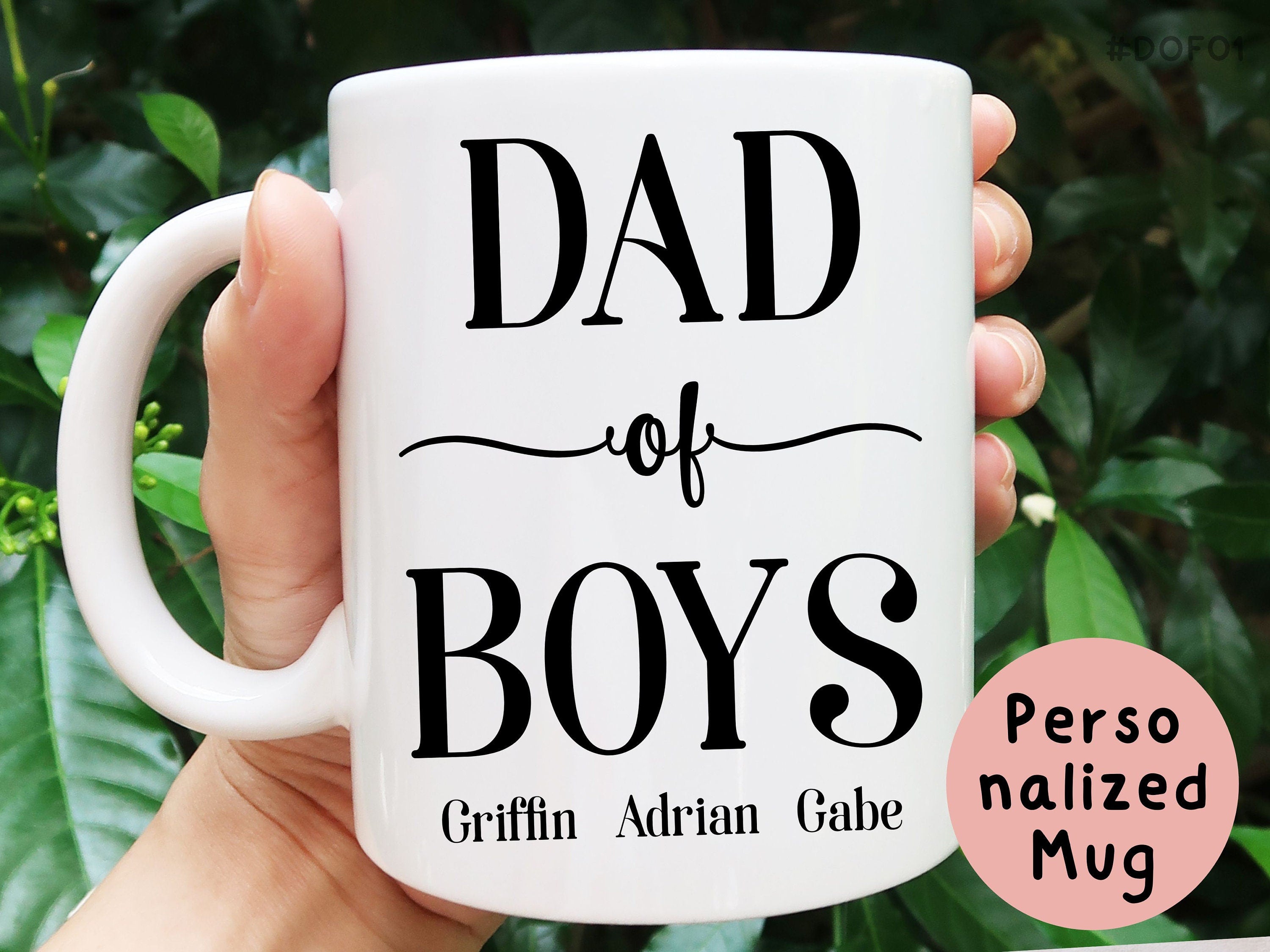 Dad of Boys Mug, Gift for Fathers Day, Gift from Son, Gift from Boys, Personalized Mug, Dad Birthday Gift, Custom Gifts, Dad of Boys Gift