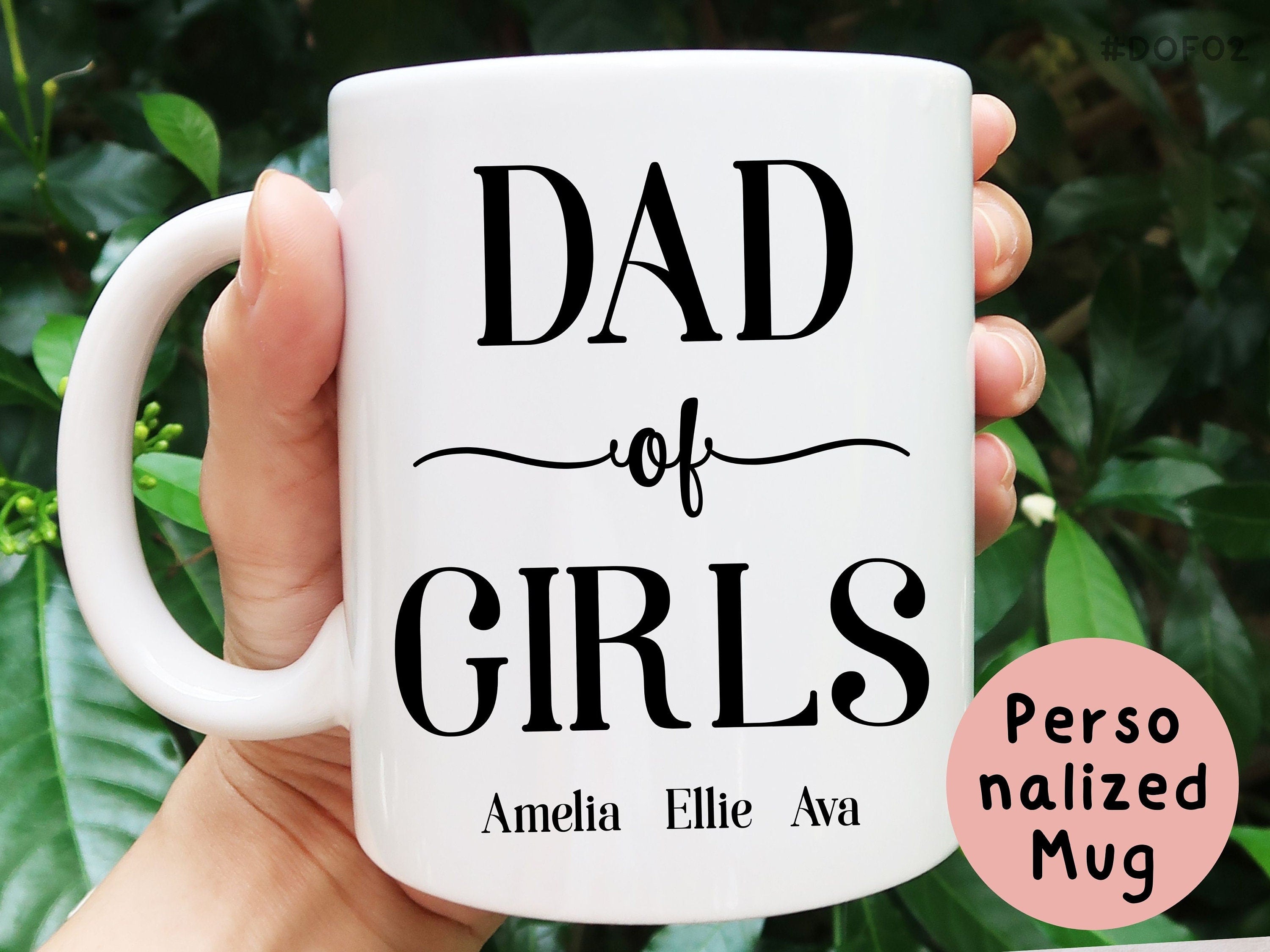 Fathers Day Gifts, Fathers Day Mug, Dad of Girls Mug, Personalized Dad Gifts, Custom Dad Gifts, Girl Dad, Dad Mug, Dad of Girls Gift