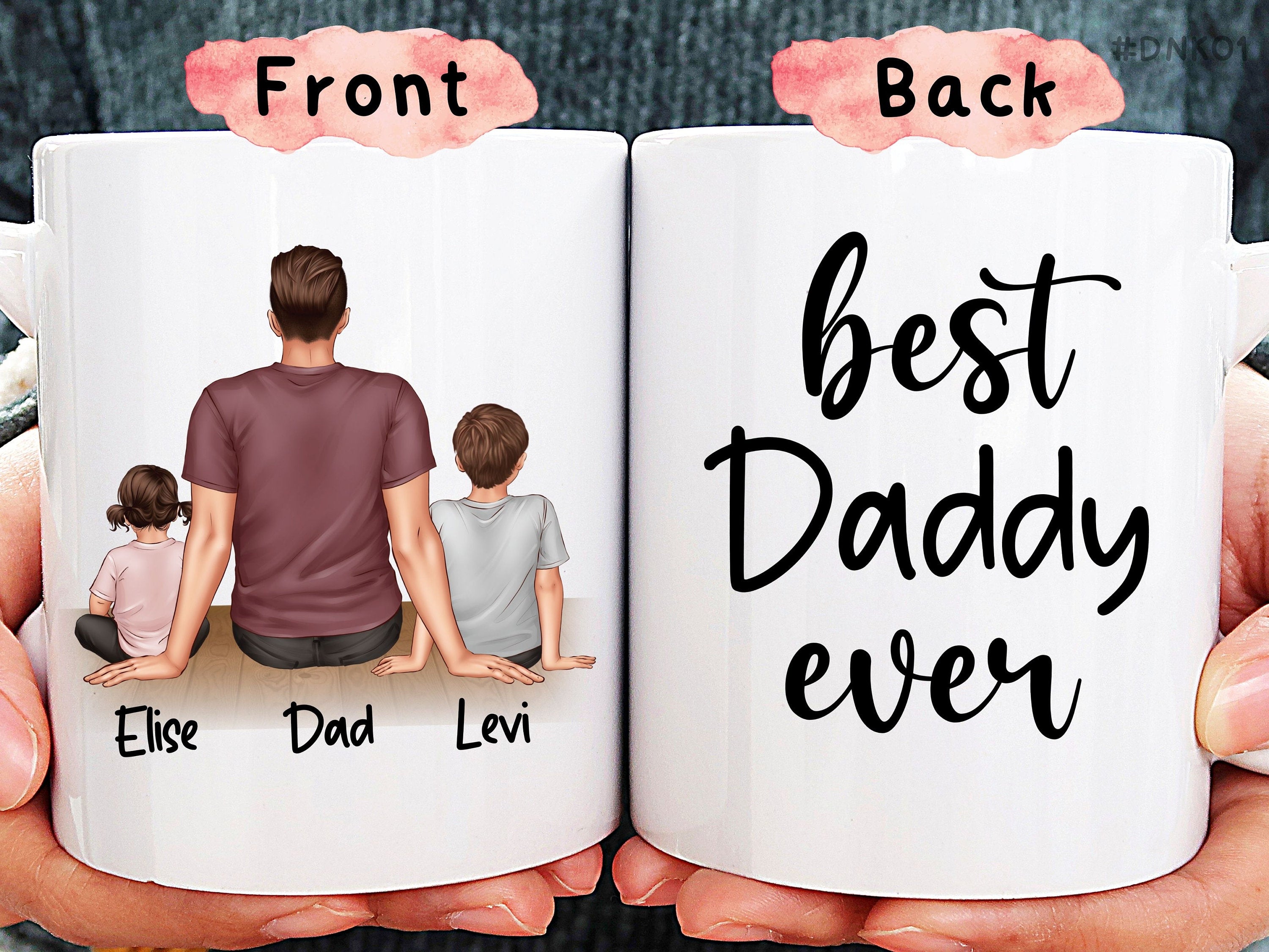 Best Dad Ever Mug, Personalized Father Mug, Custom Father Gift, Best Daddy Ever, Funny Father Gift, Gift For Dad, Father'S Day Gift From Son