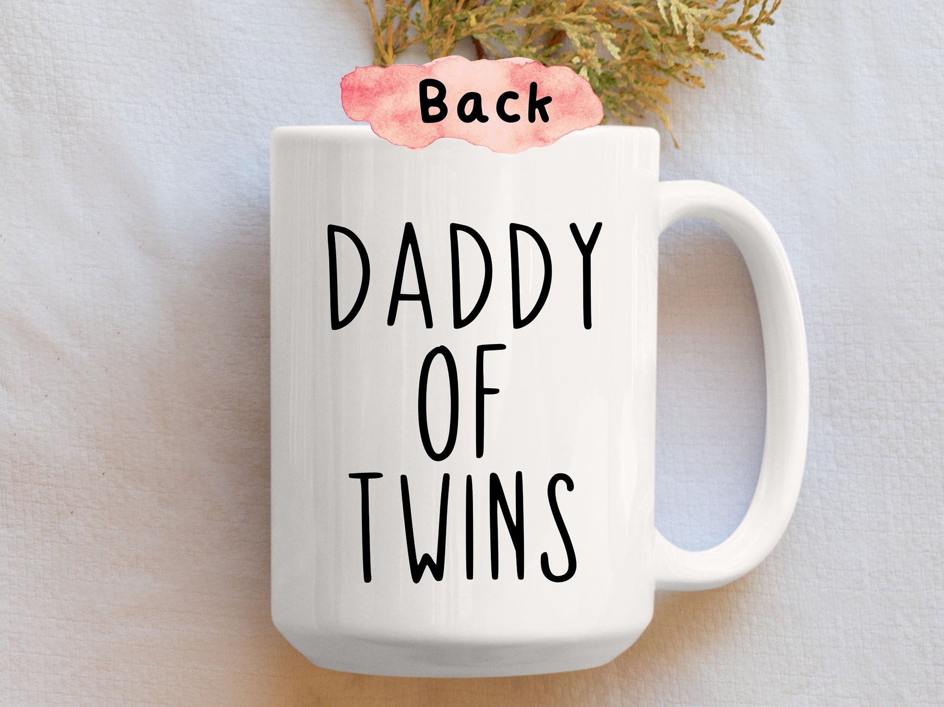 Dad of Twins, Twin Dad Gift, Twin Dad Est. 2022 Mug, Gift for New Twin Dad, Twin First Father's Day, New Dad of Twins, Father's Day for Dad