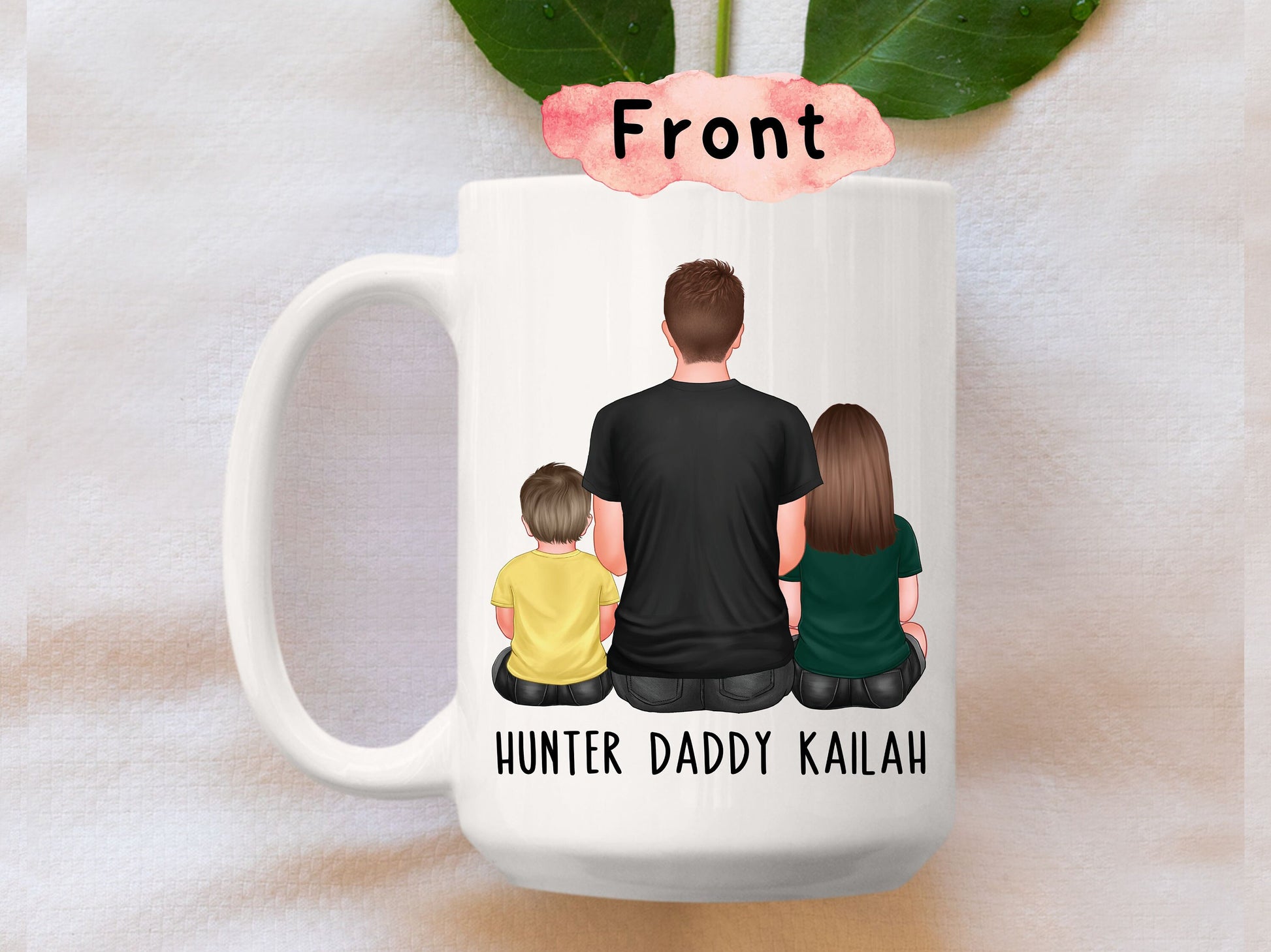 Personalized Dad Gifts From Kids, Daddy Gifts From Daughter and Son, Custom Gift For Dad, Dad Coffee Mug With Kids, Dad Birthday Gift