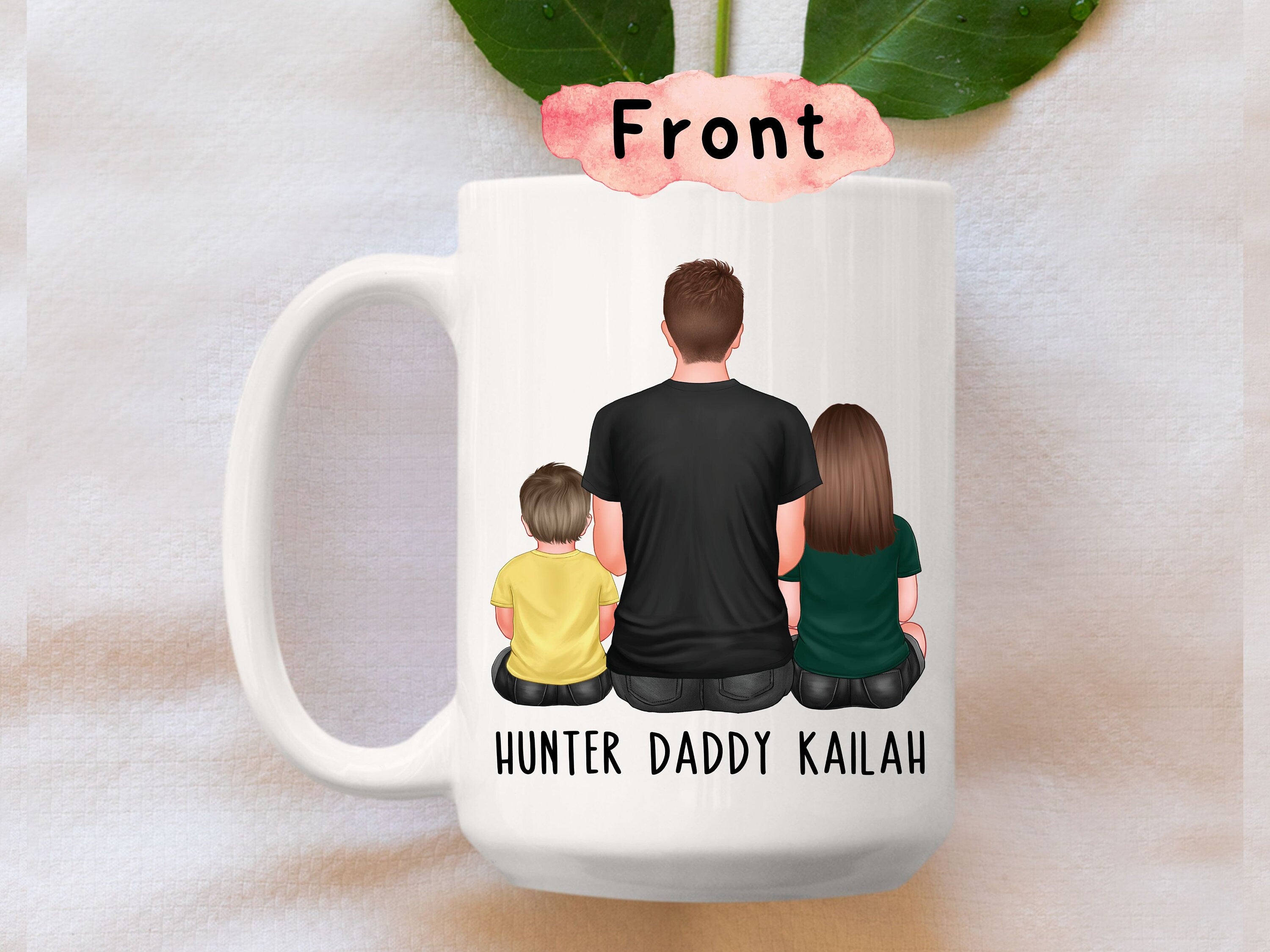 Personalized Dad Gifts From Kids, Daddy Gifts From Daughter and Son, Custom Gift For Dad, Dad Coffee Mug With Kids, Dad Birthday Gift