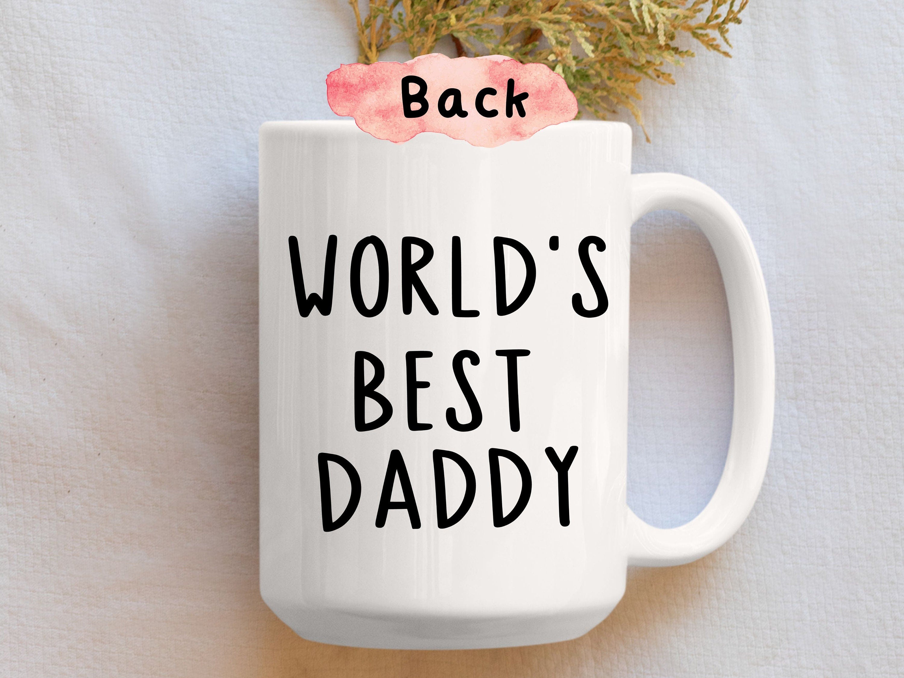 Personalized Dad Gifts From Kids, Daddy Gifts From Daughter and Son, Custom Gift For Dad, Dad Coffee Mug With Kids, Dad Birthday Gift