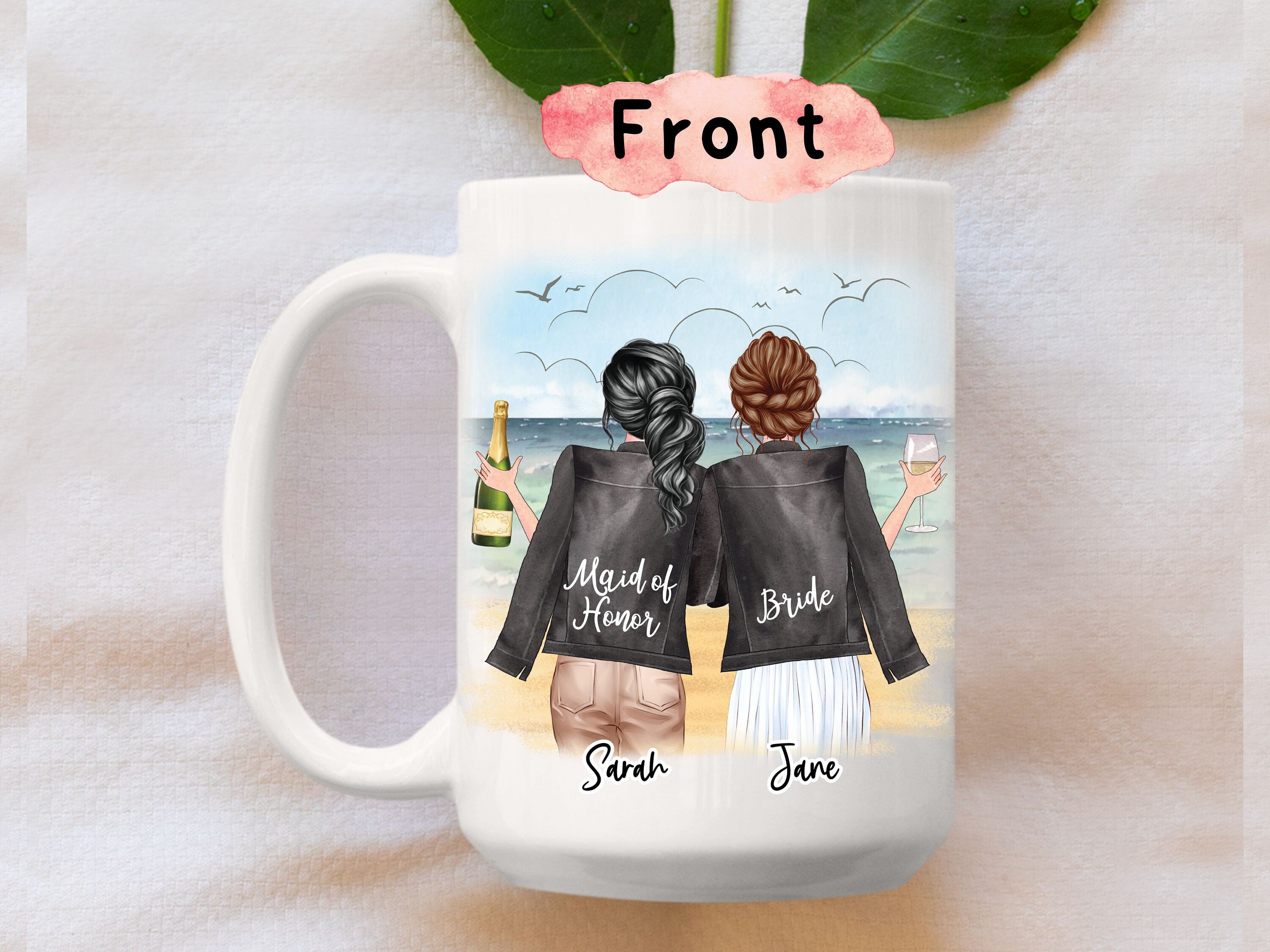 Maid Of Honor Proposal, Maid Of Honor Mug, Personalized Maid Of Honor Mug, Will You Be My Maid Of Honor, Bridal Party Gift (#WJ01)