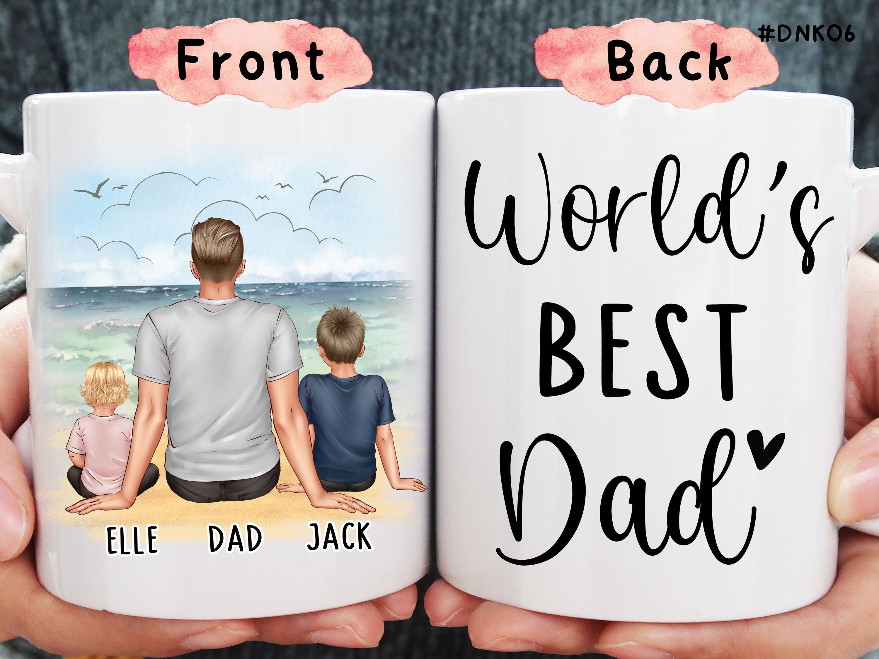 World's Best Dad mug Father Gift From Daughter Fathers Day Mug Dad With Daughter Mug Custom Personalized Daddy Mug Papa Mug Best Dad Mug