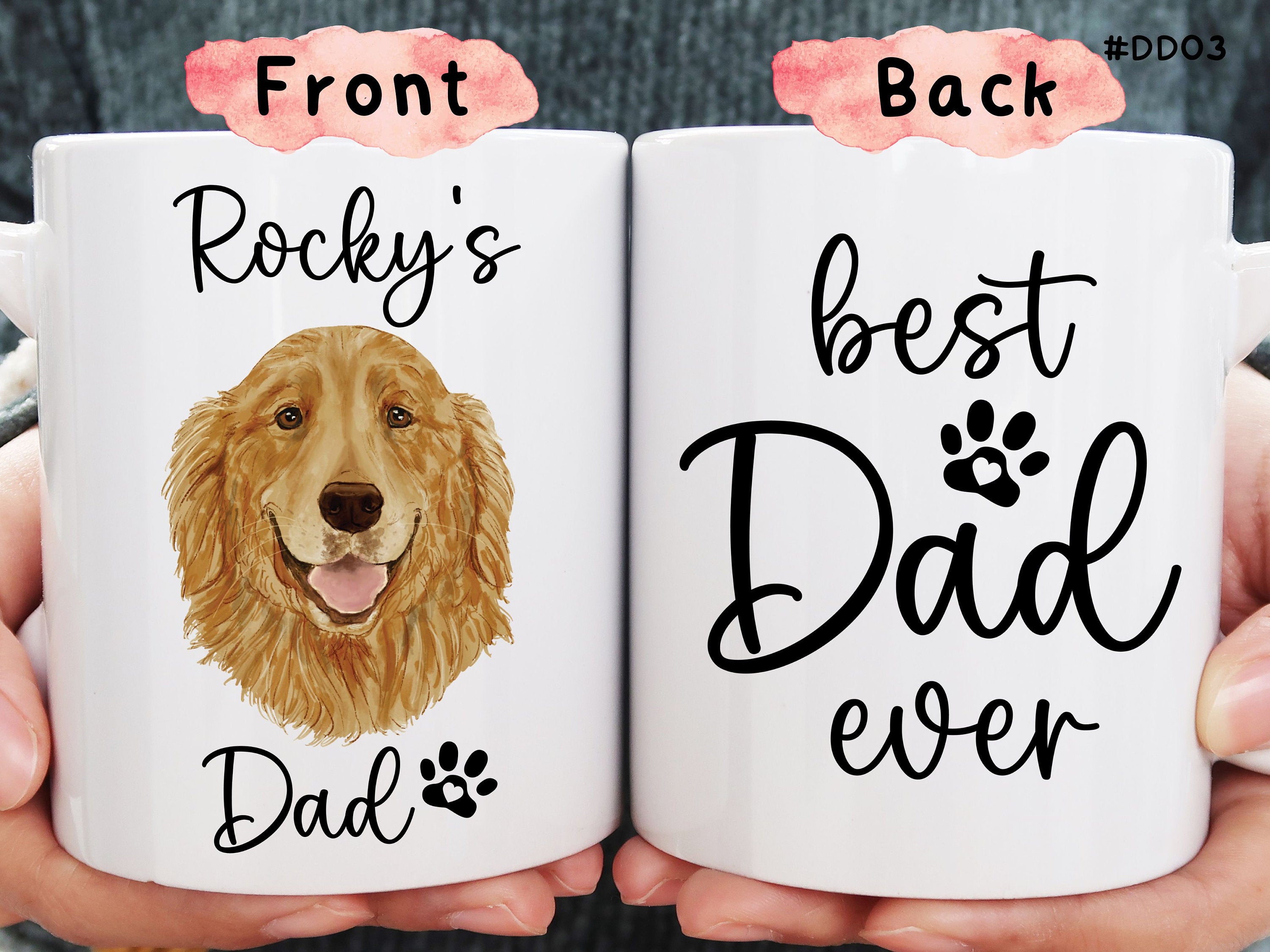 Dog Face Mug - Custom Dog Mug - Personalized Dog Mug - Dog Mom Mug - Dog Dad Mug - Custom Pet Mug