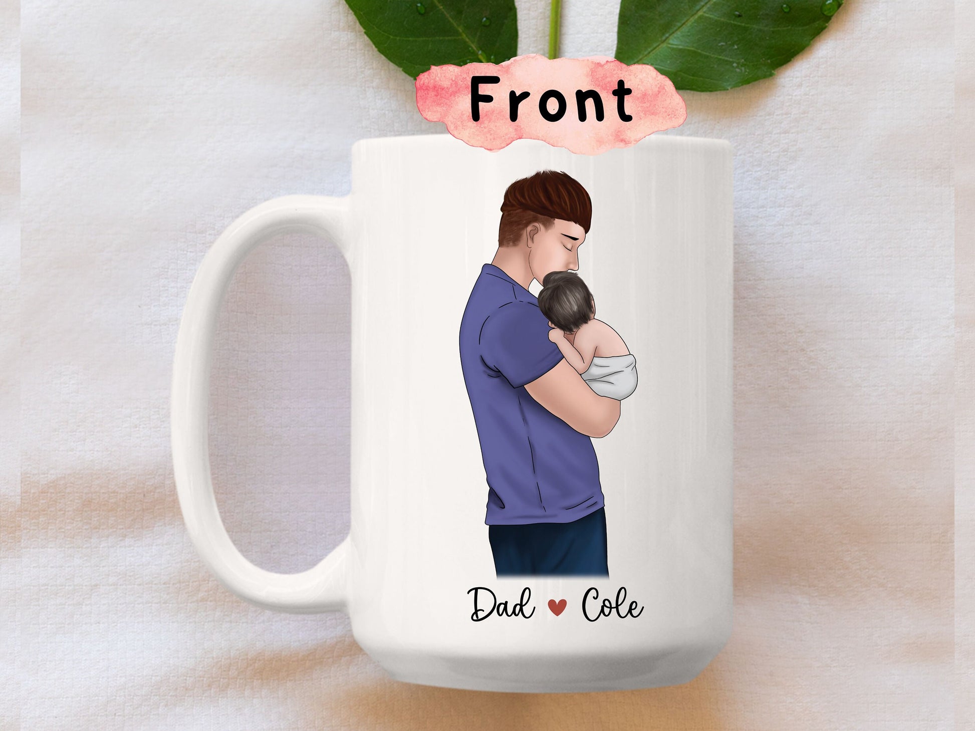 Personalized Fathers Day Gift from Kids Gift from Wife World's Best Daddy Step Dad Gift Bonus Dad Father's Day Gift ,(#DNBA01)