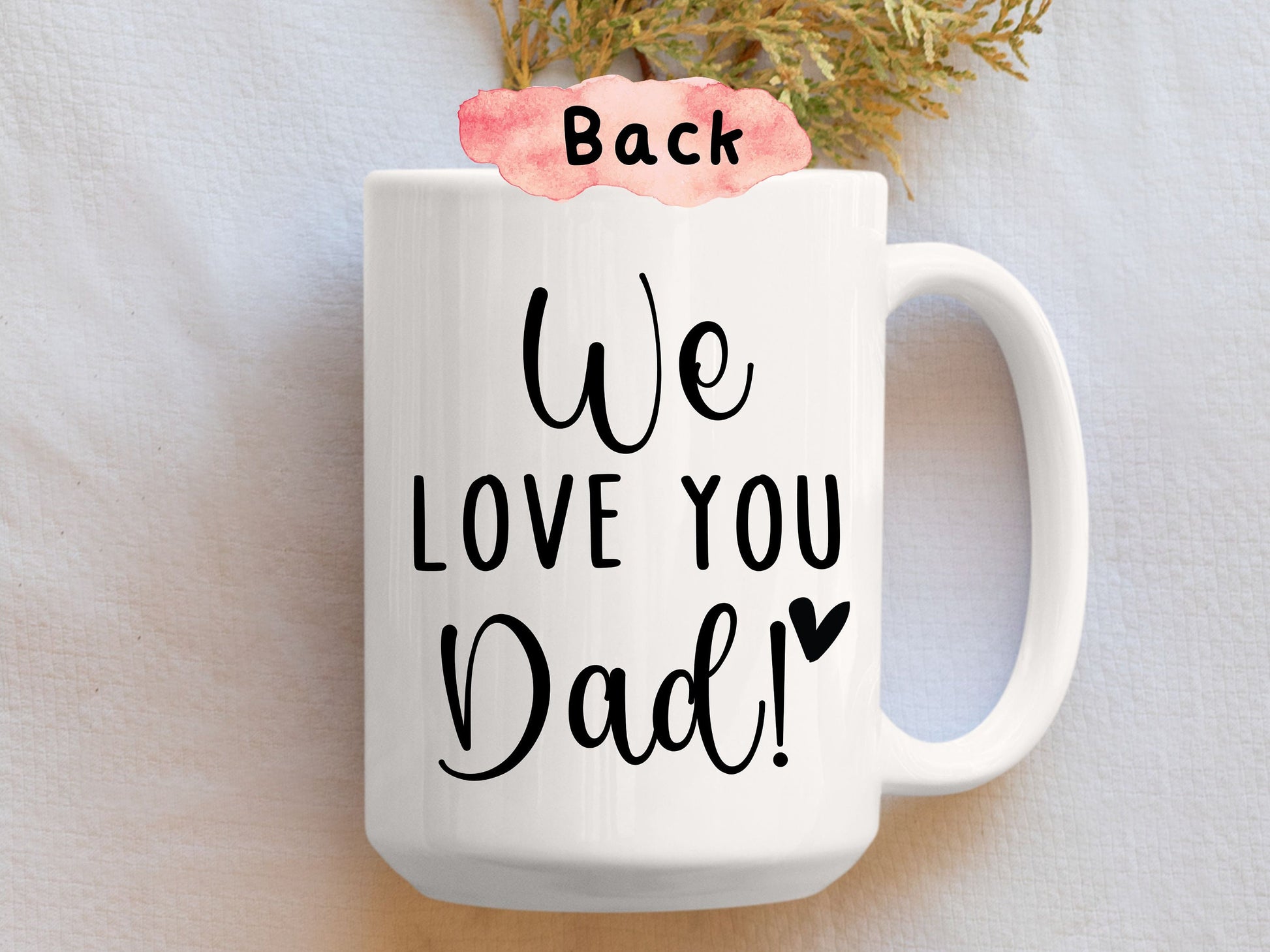 Daddy Gifts From Daughter and Son, Personalized Dad Gifts From Kids, Custom Gift For Dad, Dad Coffee Mug With Kids, Dad Birthday Gift