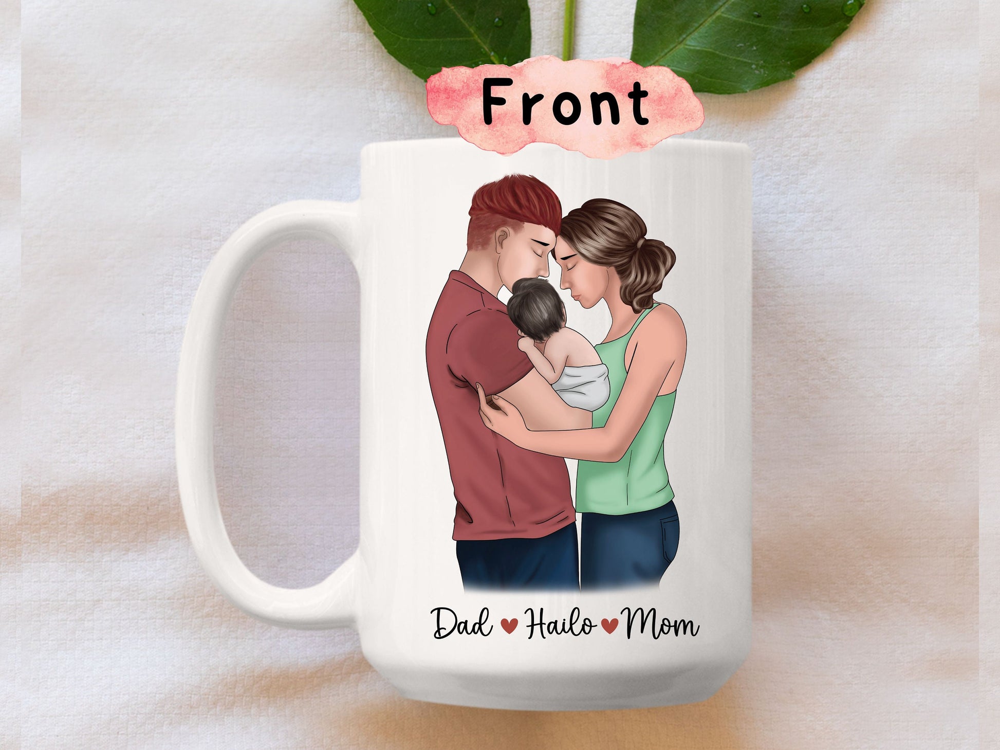 My First Father's day Mug, Daddy Gifts From Daughter and Son, Custom Gift For Dad, Dad Coffee Mug With Kids, Dad Birthday Gift