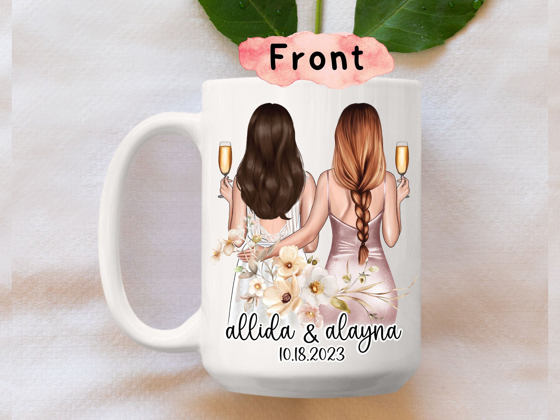 Custom Bridal Party Gift, Maid of Honor Proposal Mug, Bride Gift Coffee mug, Best Friend mug Gift, Bridesmaid gift mug, Sisters forever gift