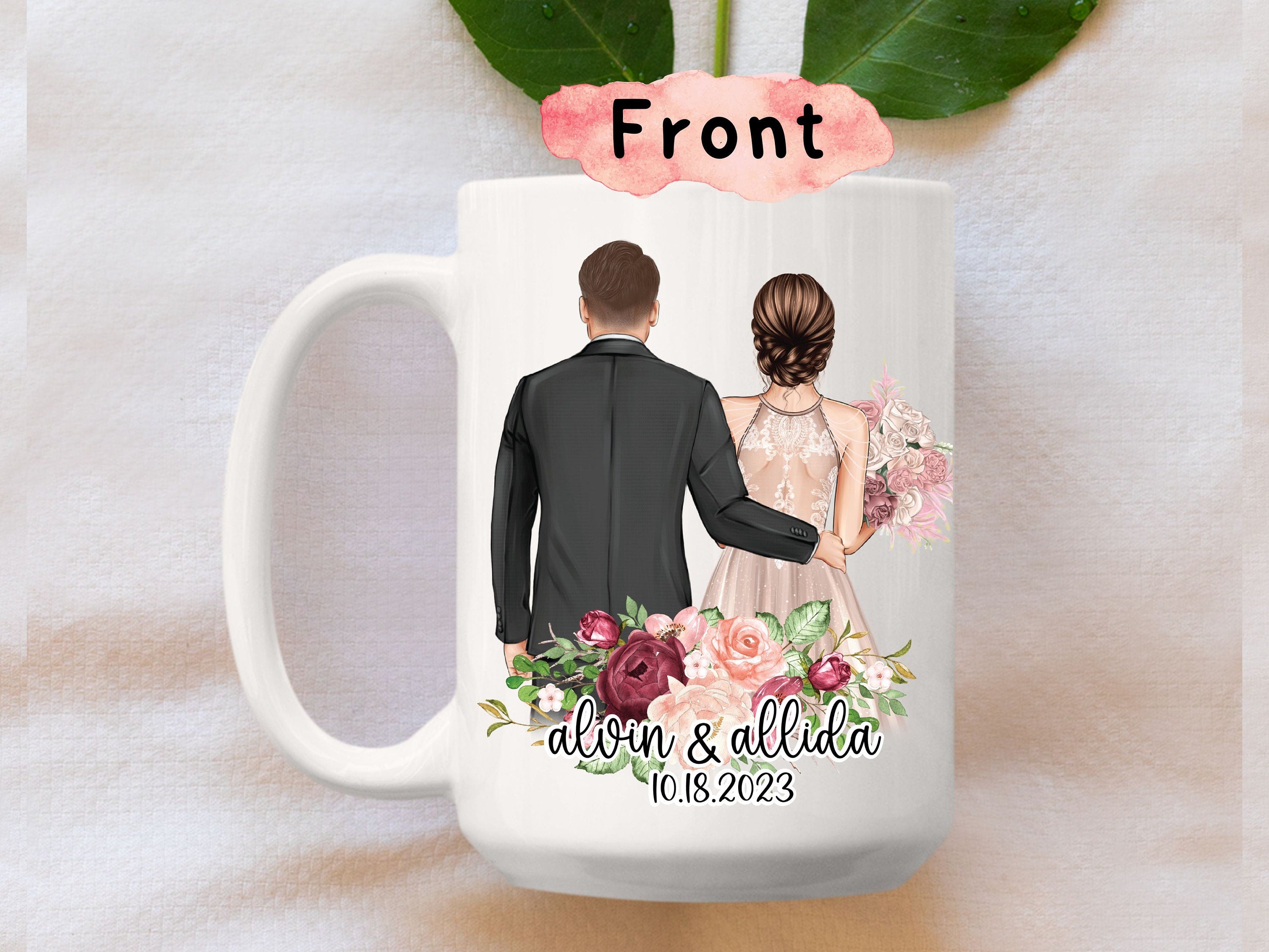 Personalized Wedding Invitational Coffee Mug, Wedding Announcement Gift, Custom Wedding Planning Gifts, Engagement Gift For Best Friend Mug