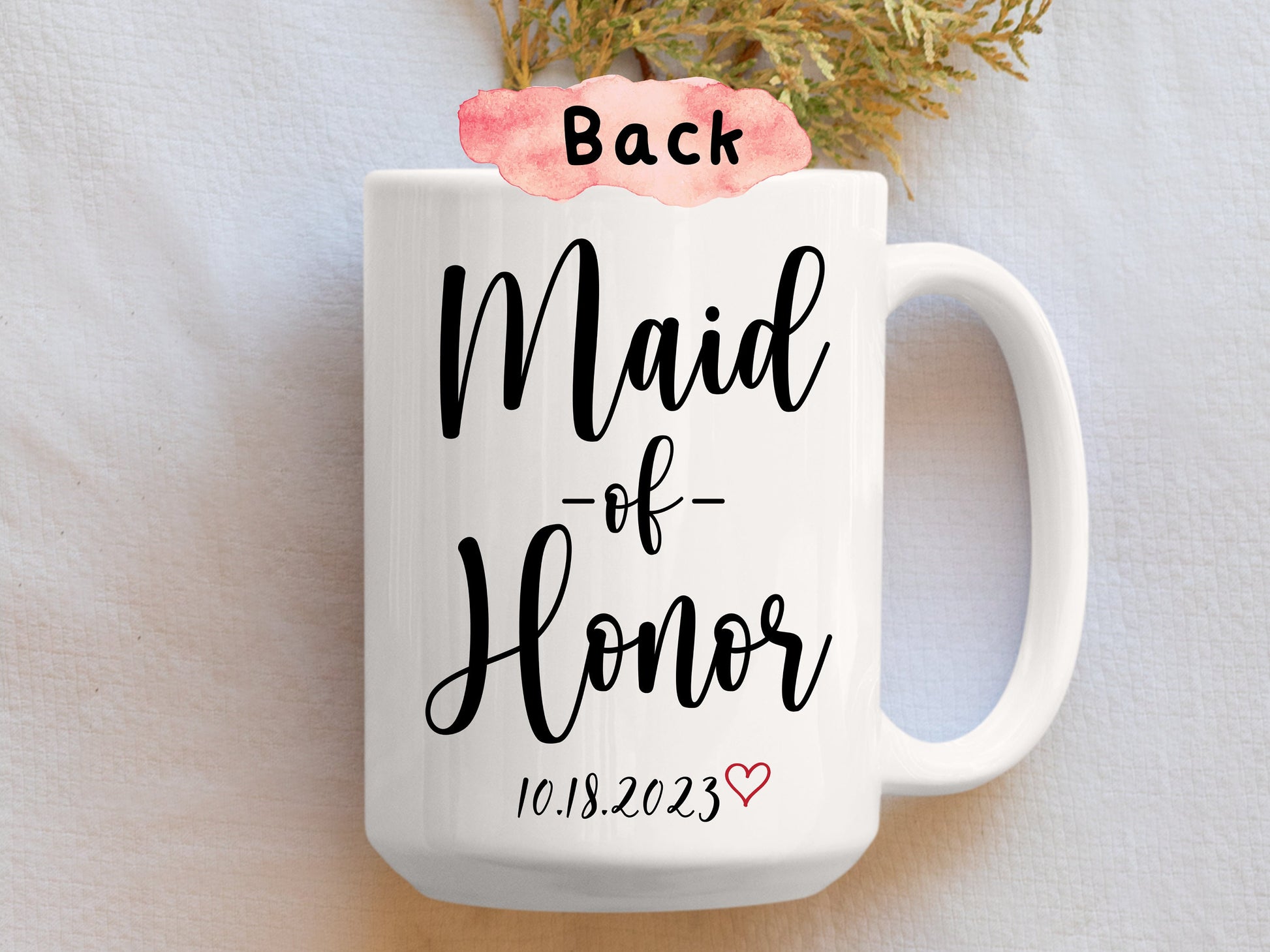 Custom Maid Of Honor Mug, Maid Of Honor Proposal Mug, Maid Of Honor Gift, Matron Of Honor Gift, Custom Bridal Party Gift, Best Friend Gifts