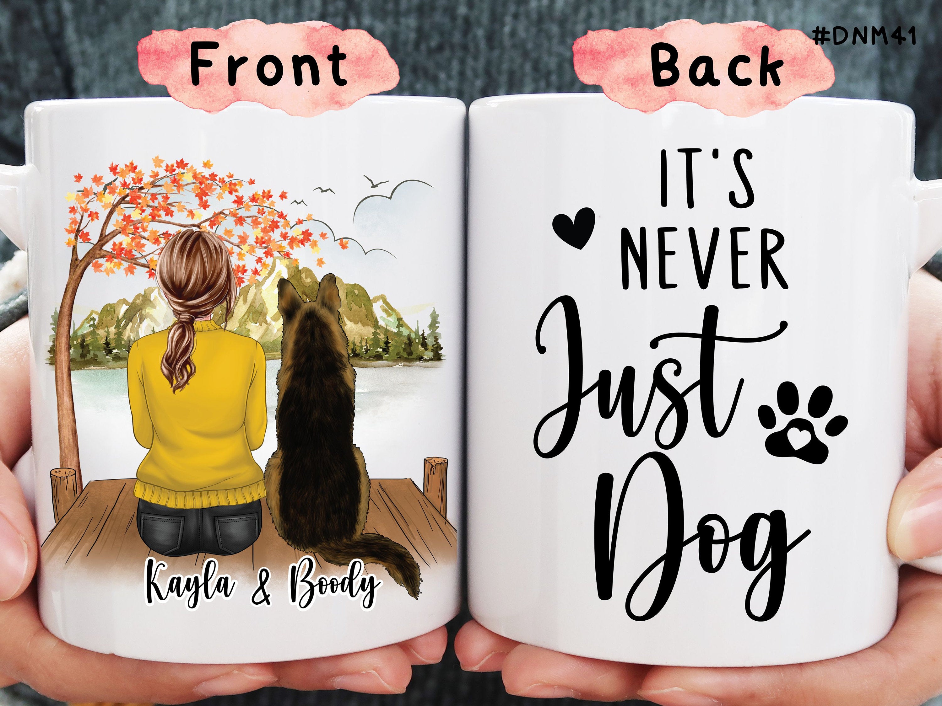 It's Never Just a Dog, Personalized Dog Lover Gift, Life is better with Friends, Custom Dog Mom Mug, Personalized Best Friend Gift